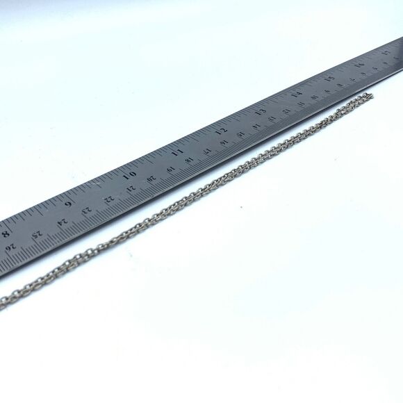 Vintage silver tone necklace and earrings set geometric engraved design - Picture 4 of 6